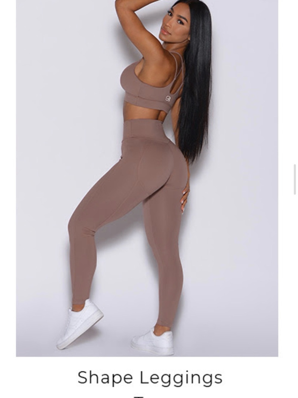 LIKE NEW Bombshell Sportswear Shape Leggings in Tan